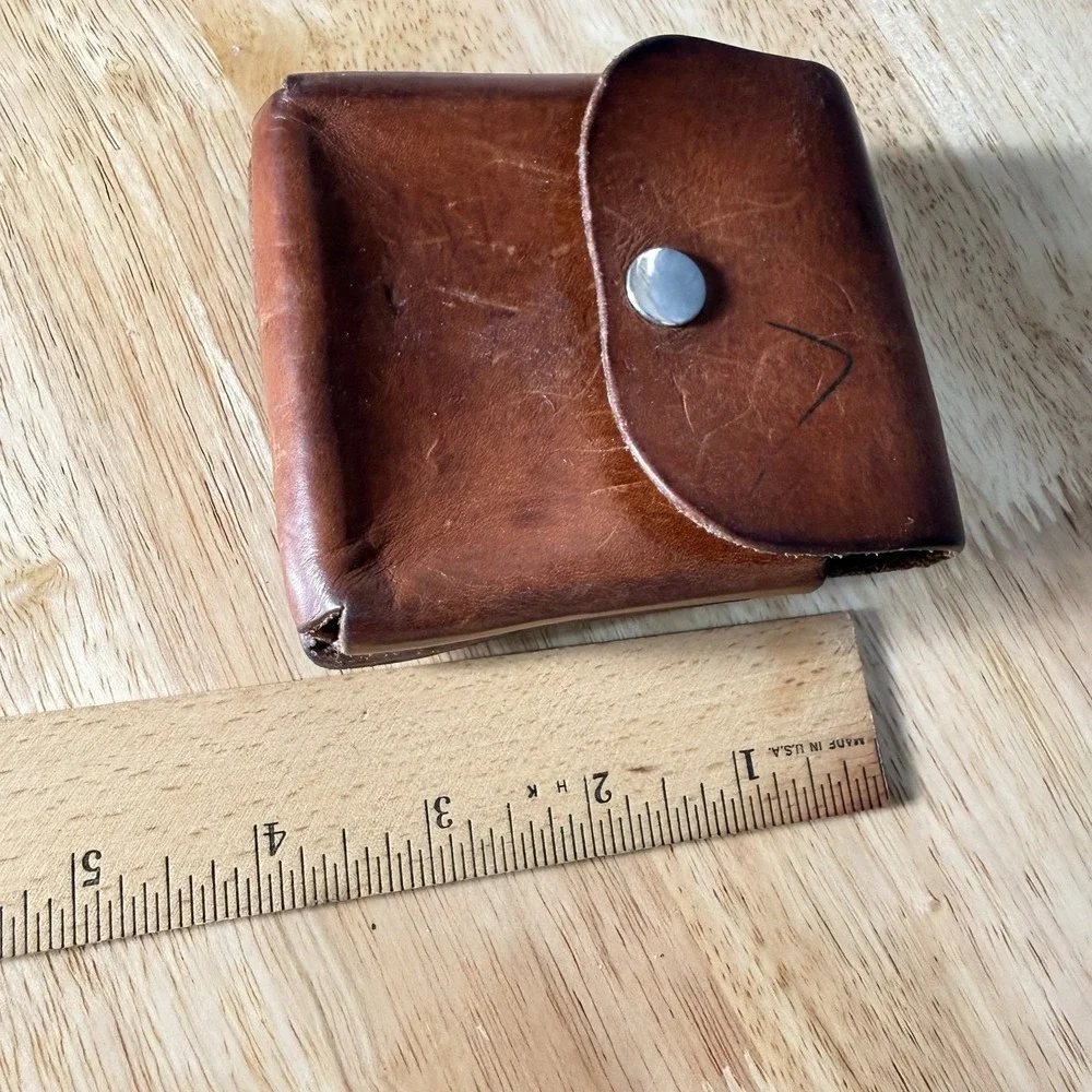 Motorola Razr Flip Phone Money Clip Holder Hand Made Leather Button Snap